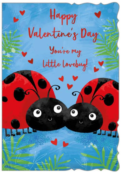 Valentine’s Day card - cute lady birds