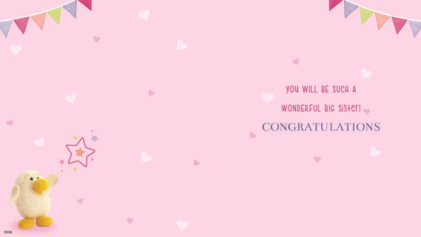 Big Sister congratulations cards