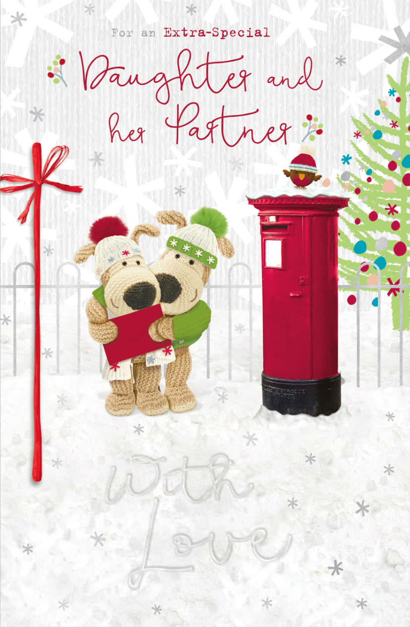 Sister and brother in law Christmas card - Boofle
