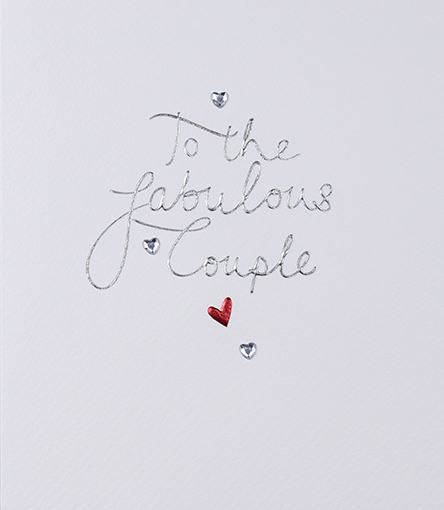 Your wedding day card - fabulous couple