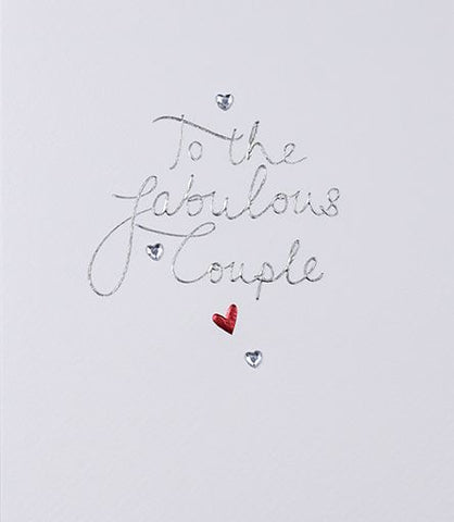 Your wedding day card - fabulous couple