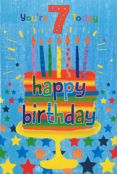 Age 7 birthday card