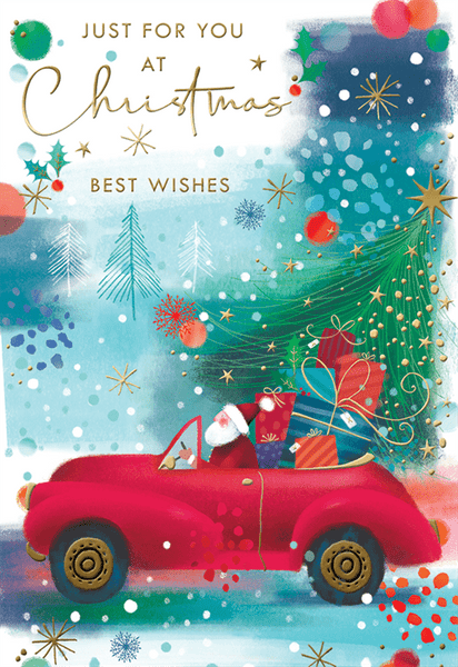 General Christmas card - Santa car