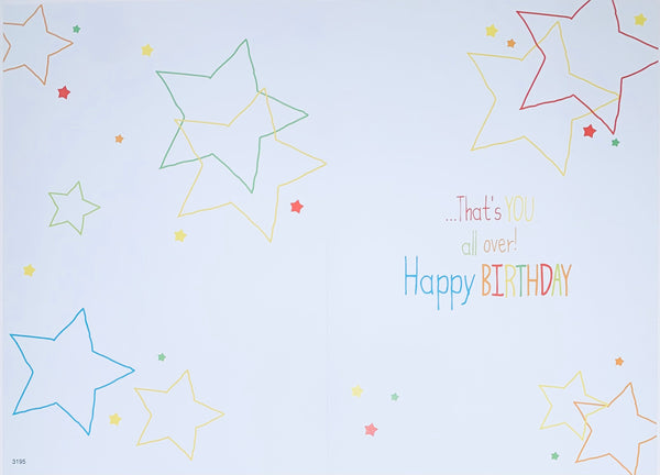 Grandson birthday card - fun & colourful