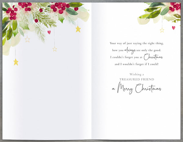 Friend Christmas card- long verse