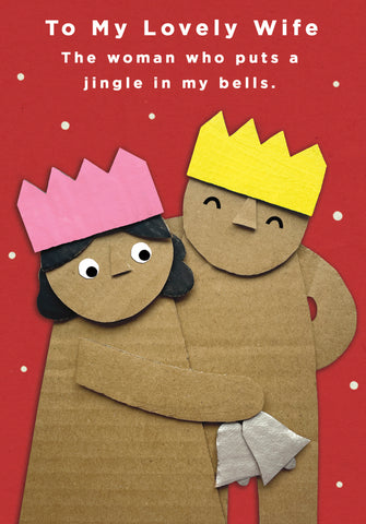 Wife Christmas card - jingle bells