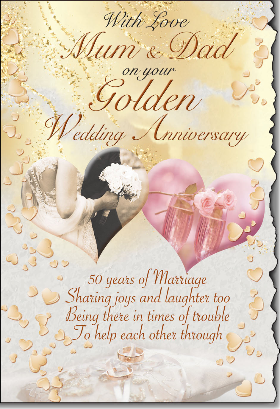 Mum and Dad golden anniversary card