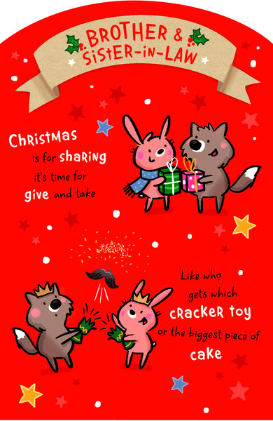 Brother and Sister in law Christmas card - funny