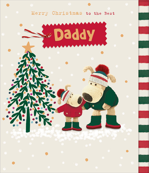 Daddy Christmas card - Boofle Xmas fun
