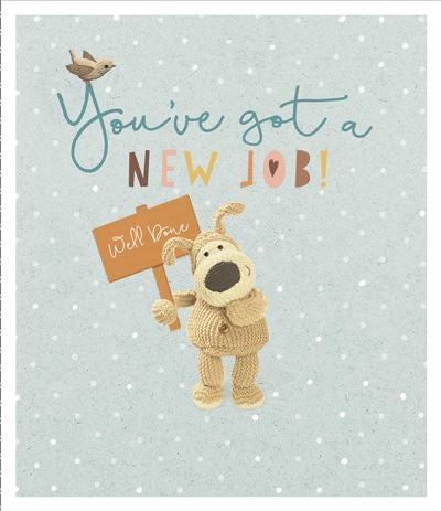 New job congratulations card - cute Boofle