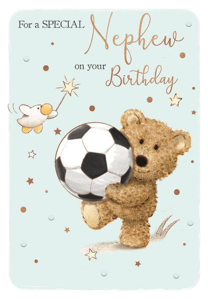 Nephew birthday card - cute bear