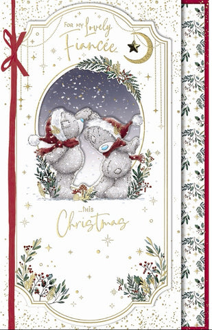 Me to you - Fiancée Christmas card- Large card