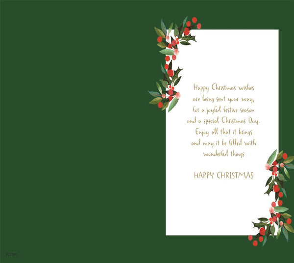 To All the family Christmas card - cute penguins