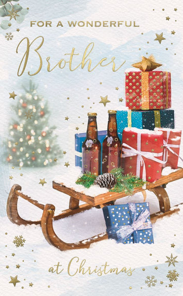Brother Christmas card- Xmas beers