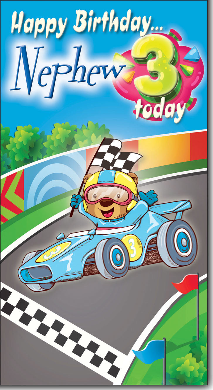 Nephew 3rd birthday card