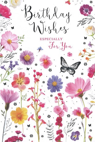 General birthday card for her- flowers