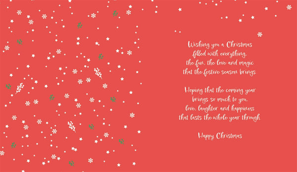 Son and Daughter-in-law Christmas card - Christmas tree