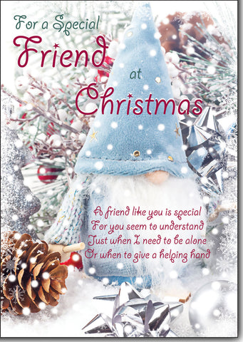 Friend Christmas card- long verse