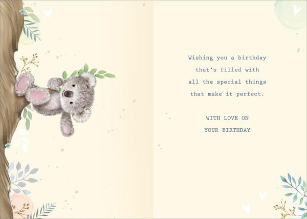 Nephew birthday card- cute bear