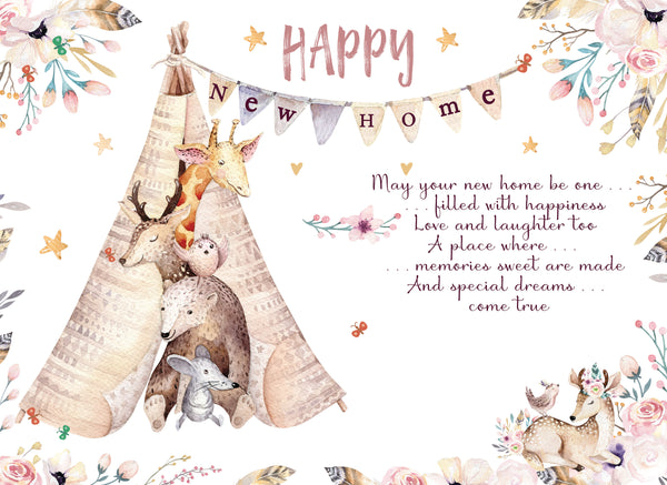 New home card - caring words