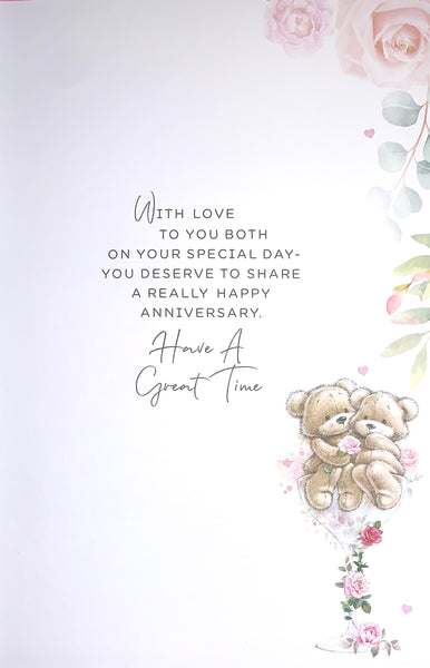Sister and brother in law wedding anniversary card - cute bears