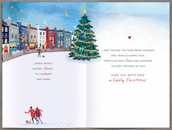 Daughter and Son-in-law Christmas card - Large card
