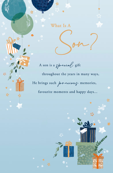 Son birthday card - what is a son? - Sentimental verse