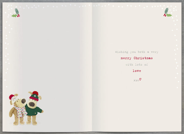 Luxury Daughter and boyfriend Christmas card- Boofle