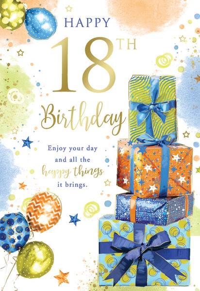 18th birthday card- birthday celebrations