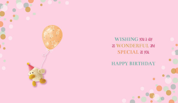 Friend birthday card - cute bear