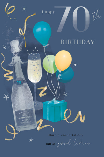 70th birthday card - birthday celebrations