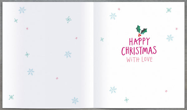 Auntie Christmas card- Xmas heart