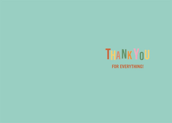 Thank you teacher card