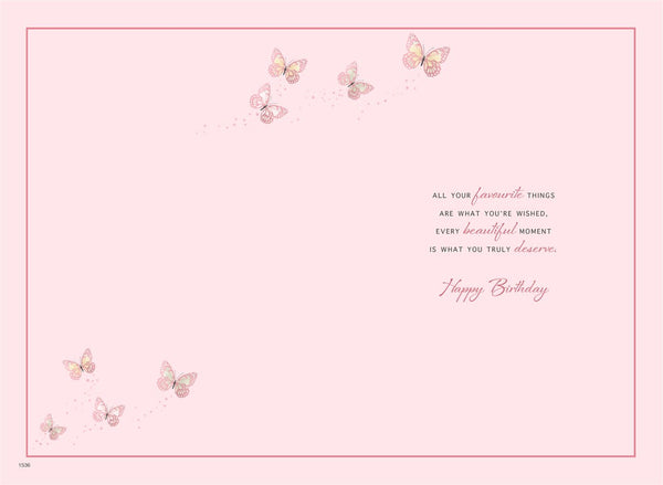 Daughter in law birthday card - butterflies