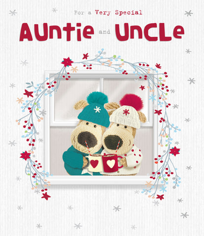 Auntie and Uncle Christmas card - Boofle