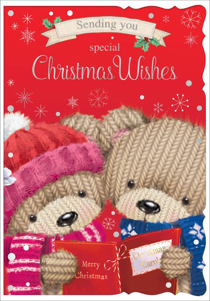 General Christmas card- cute winter bear