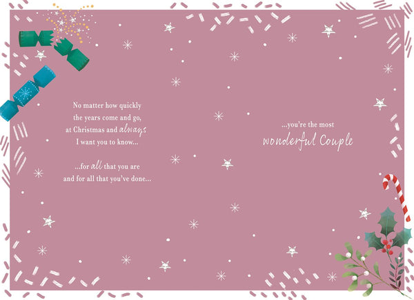 To a special couple Christmas card- Long verse