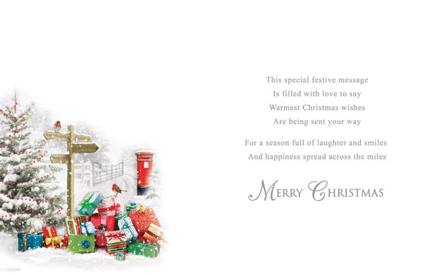 Across the miles Christmas card - winter scene