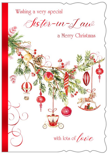 Sister-in-law Christmas card - Xmas tree
