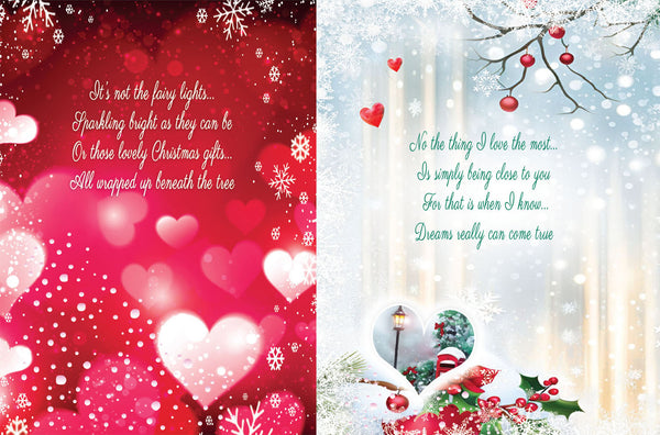 One I love Christmas card - sentimental verse
