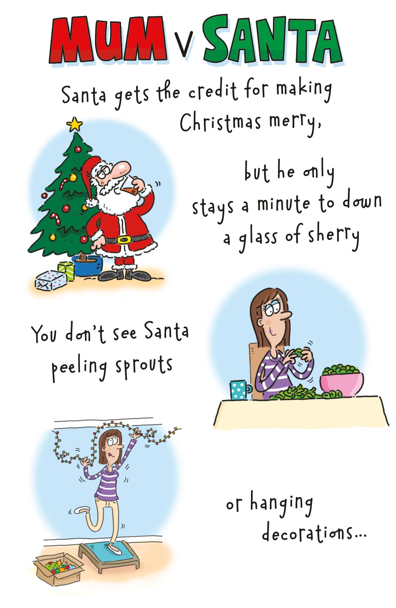 Mum Christmas card - funny