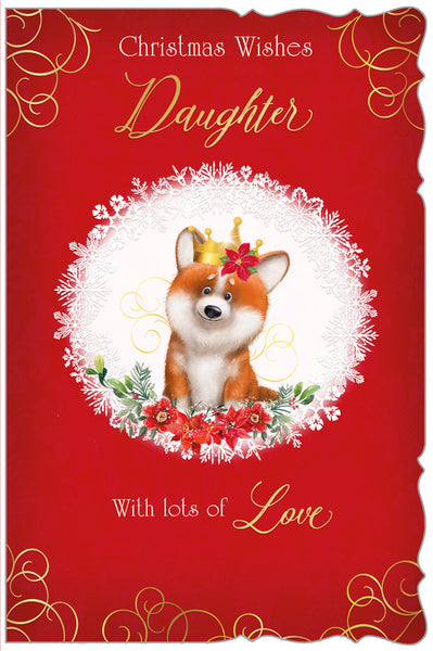 Daughter Christmas card - cute fox