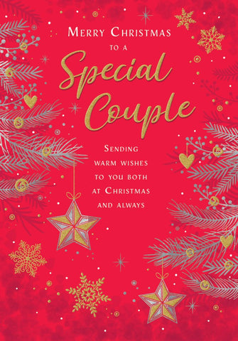 Special couple Christmas card- Xmas sparkle