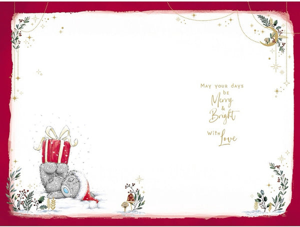 Me to you Mum Christmas card- tatty teddy and star