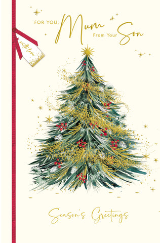 Mum Christmas card- from your son