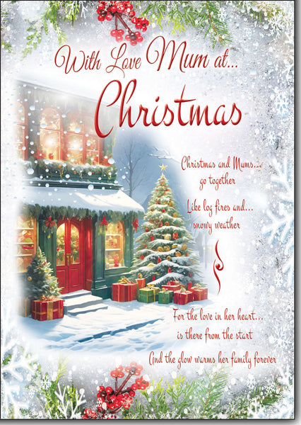 Mum Christmas card - loving verse