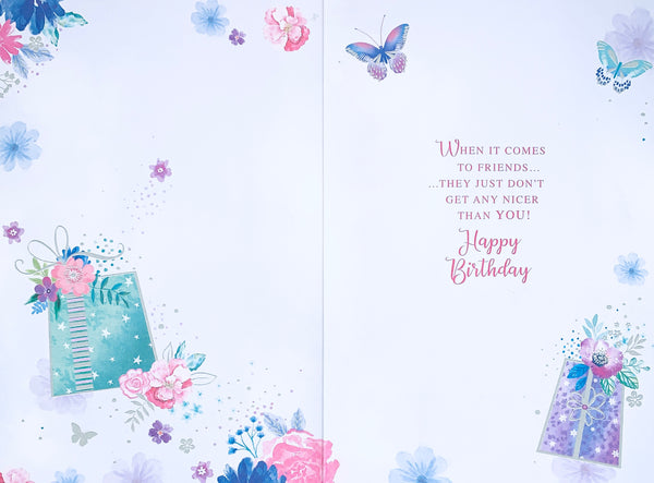 Friend birthday card - butterflies