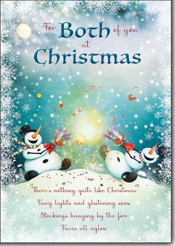Both of you Christmas card - sentimental verse