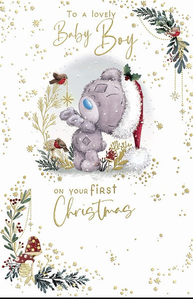 Me to you- Baby boy’s first Christmas card