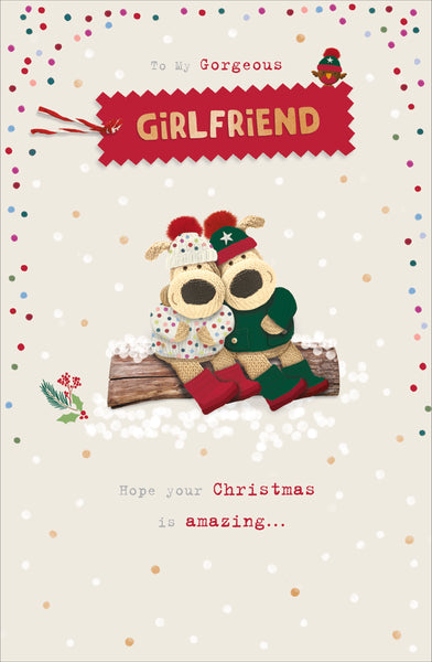 Girlfriend Christmas card - Boofle